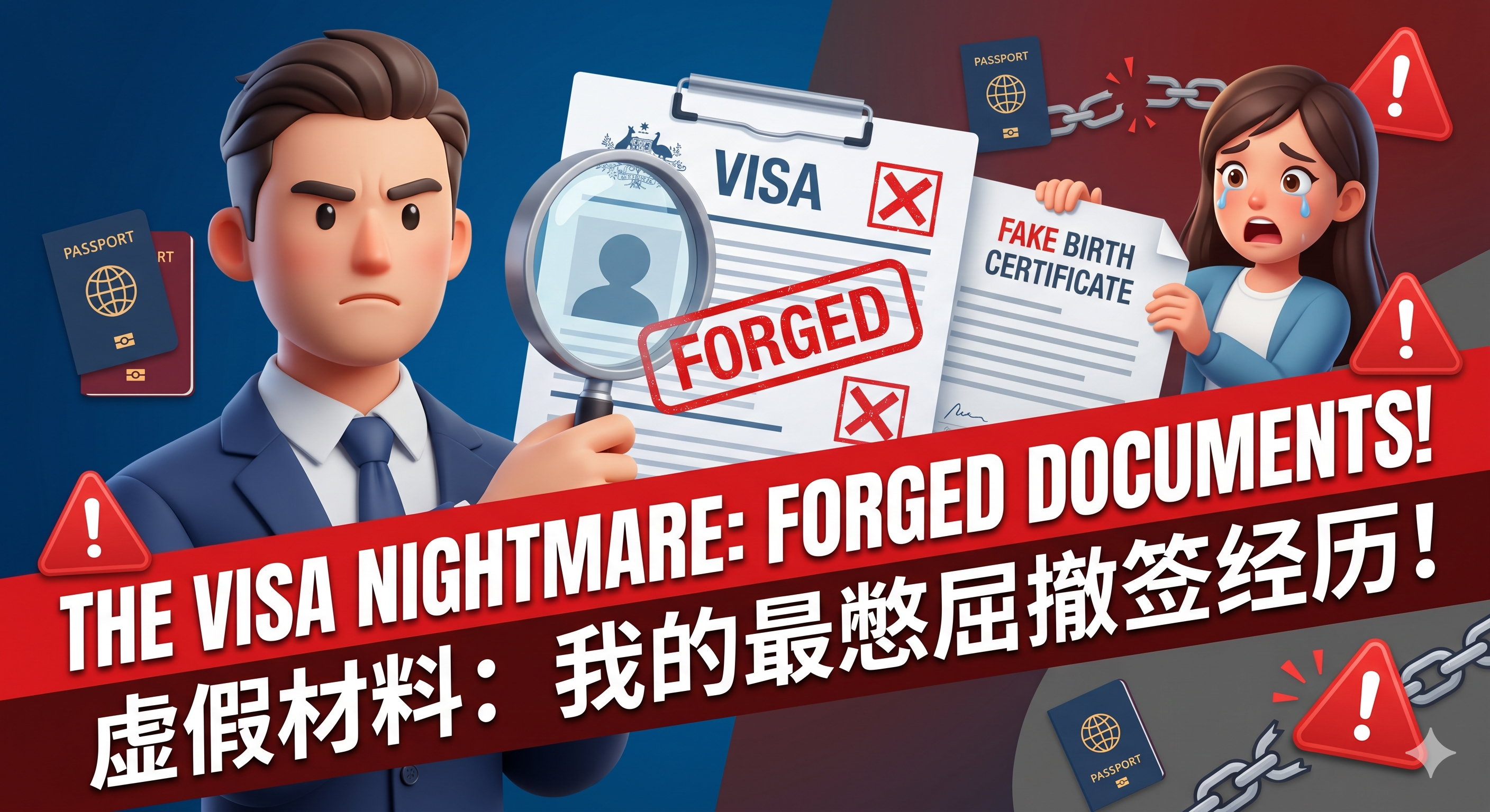 险被禁签三年！为图省事提供虚假出生证的惨痛教训